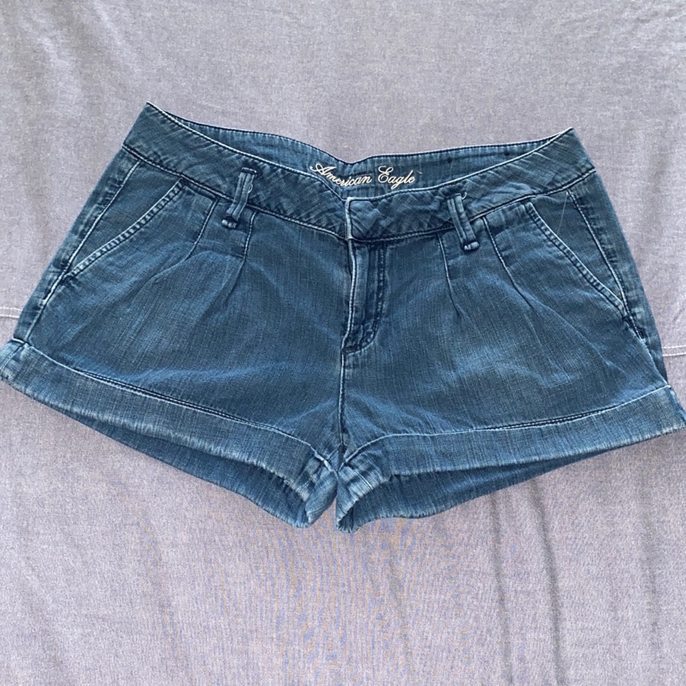 American eagle cotton shorts blue